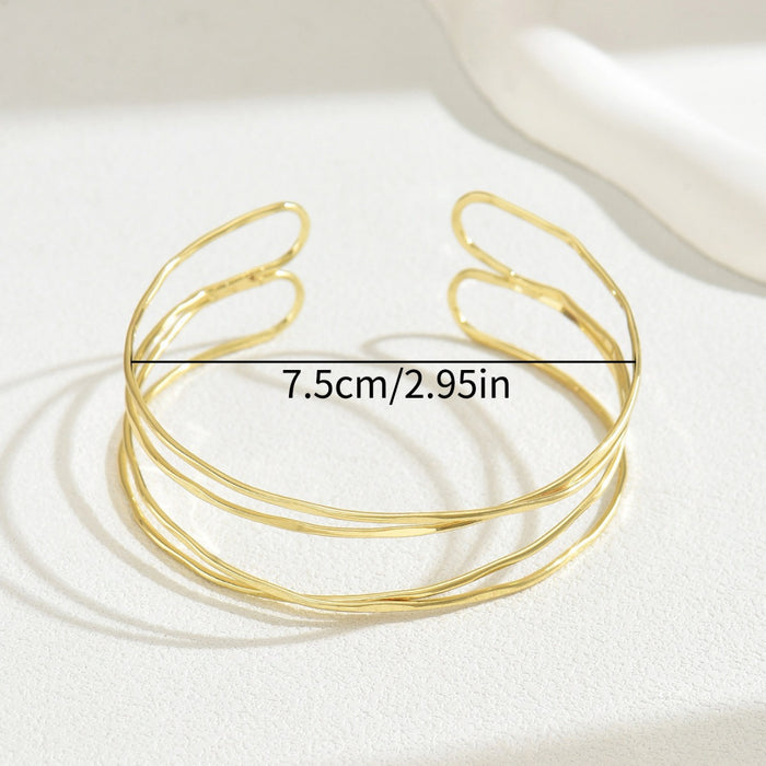 Wholesale Ins Simple Niche Women's Bracelet Multi-Layer Arm Ring Geometric Line Bracelet