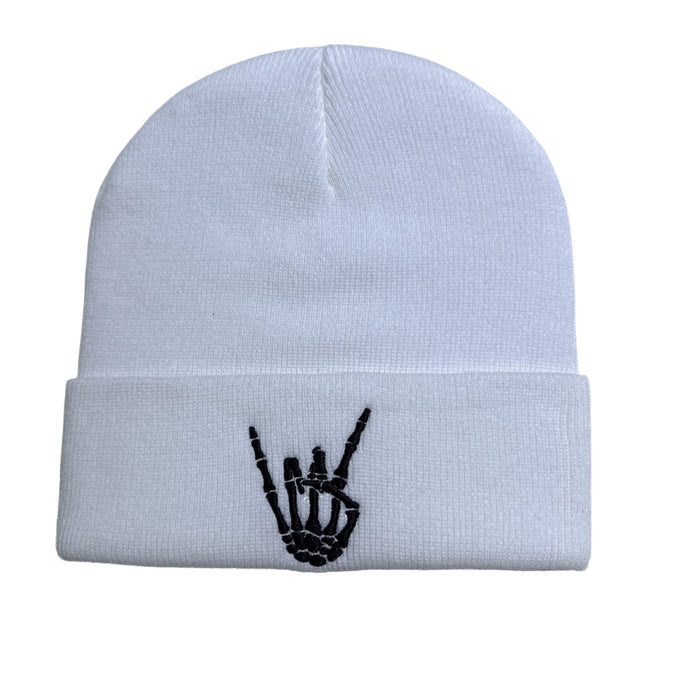 Wholesale  knitted hat skull finger embroidery knitted hat winter warm hat