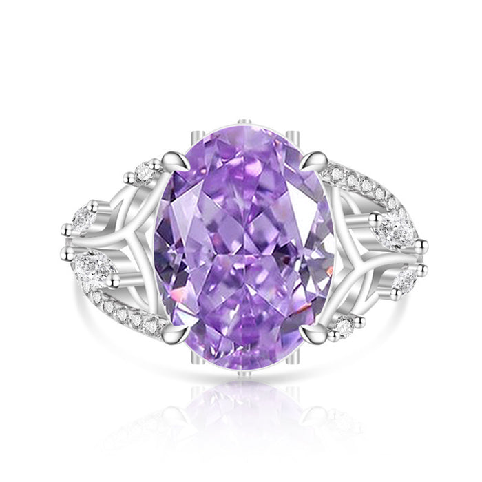 Wholesale Ice Flower Cut Floral Fairy Ring Real Gold Plated Copper White CZ Geometric Everyday Jewelry