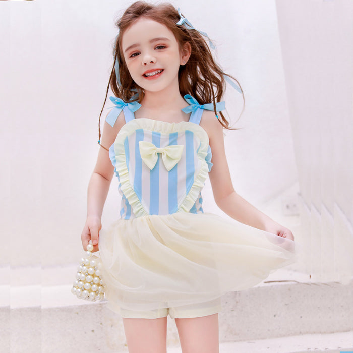 Wholesale Children's swimsuit one-piece skirt cute dress swimsuit