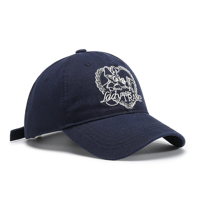 Wholesale New Love Letter Embroidered Duck Tongue Hat New Casual Versatile Sunshade Baseball Hat Wholesale