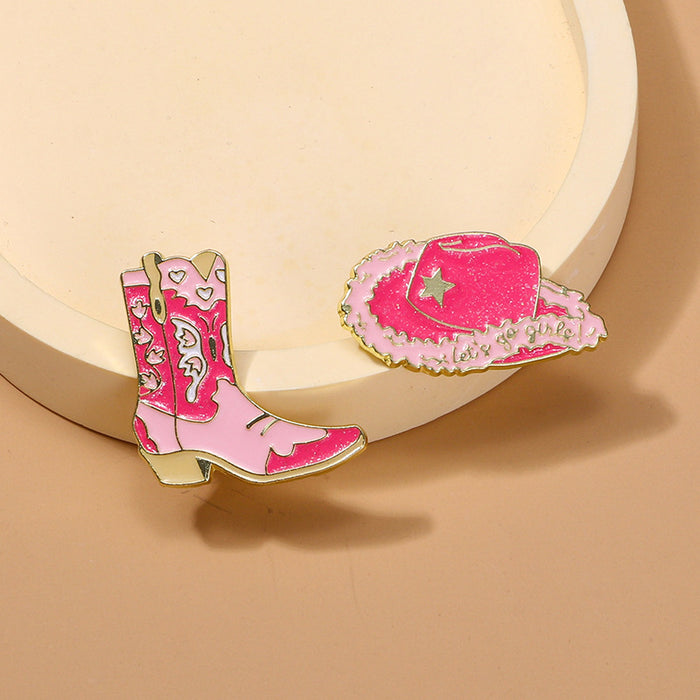Wholesale cartoon boots brooch clothing accessories