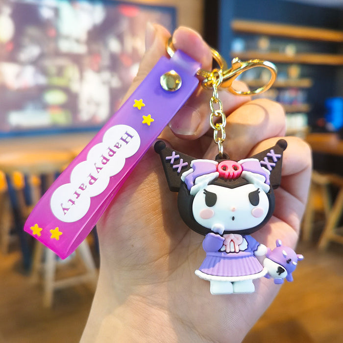 Wholesale Cartoon Silicone Doll Keychain JDC-KC-Tingm284