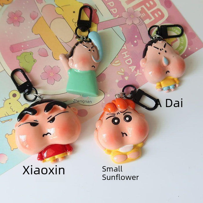 Wholesale Cartoon keychain resin pendant school bag accessories