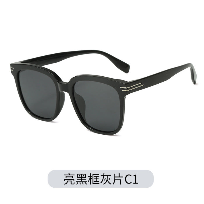 Wholesale TR90 Korean Style Sunglasses Men's Driving Polarized Glasses Trendy Women's Anti-UV Sunshade Big Face Slim Sunglasses