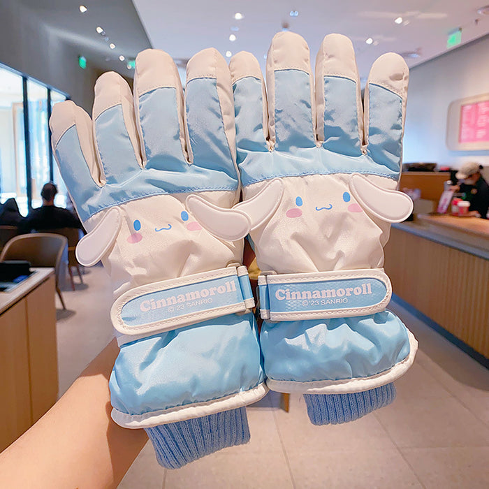 Wholesale Cartoon Windproof and Antifreeze Fleece-Lined Gloves