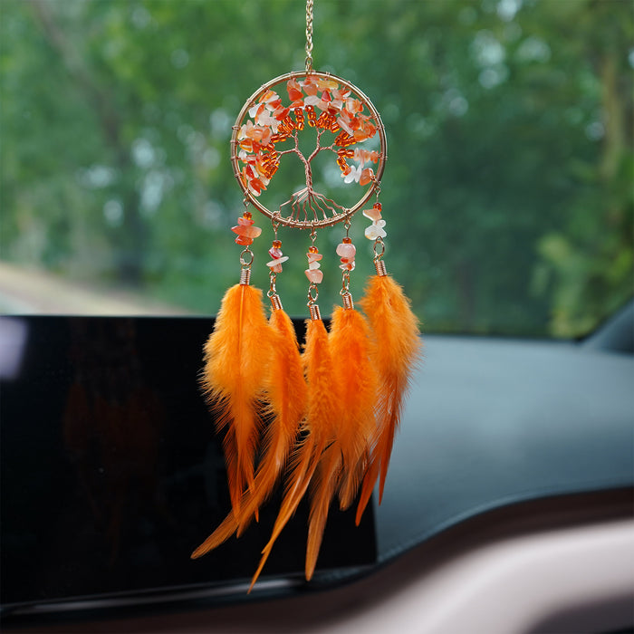 Wholesale Glass Crystal Life Tree Car Hanging Decoration Chic Fashion Accessory MOQ≥2