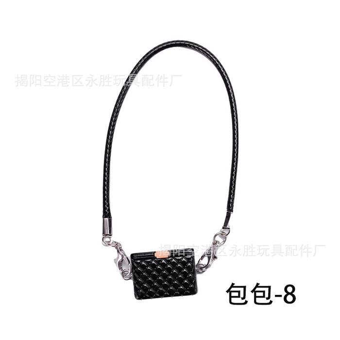 Wholesale Doll  Clothes Knitted Sweater with Jeans Replacement Keychain Bag Doll