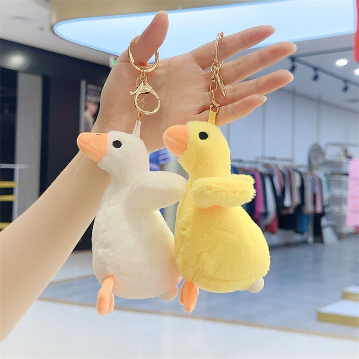 Wholesale Plush Creative Egg Duck Goose bag Keychain Pendant