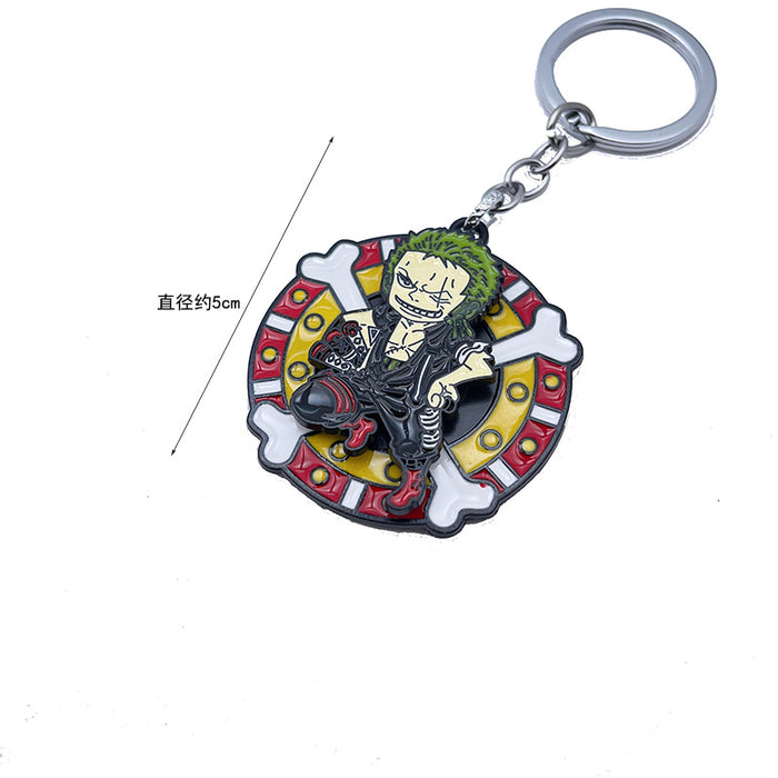 Wholesale Anime Merchandise Keychain Metal Rotating Pendant