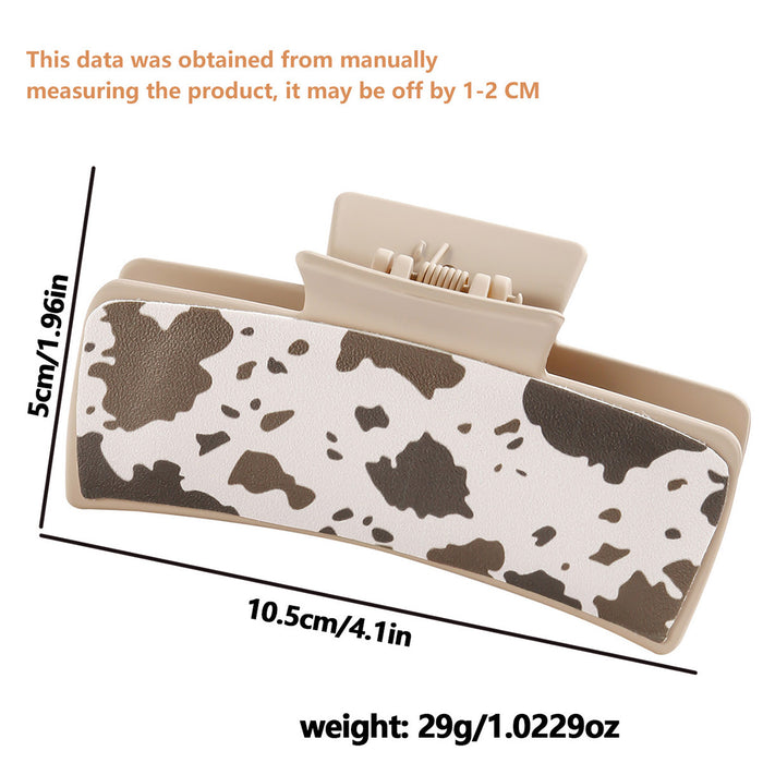 Wholesale multi-color stone spot large square Hair Clips