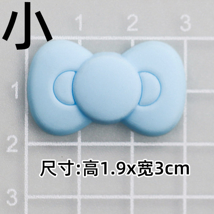 Wholesale 10pcs Cat Bow PVC Soft Adhesive Patch Mobile Phone Case Hole Slippers Accessories Water Cup Accessories