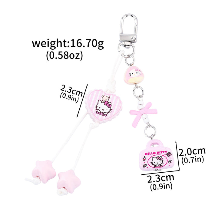 Wholesale cute cat Keychain  Bow Cartoon Cute Bag Pendant