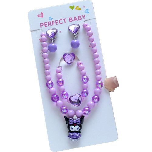 Wholesale Sweet Children Princess Jewelry Beaded Necklace