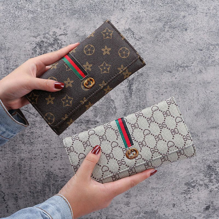 Wholesale Retro PU Leather Women' s Clutch Wallet Letter Pattern Daily Matching Accessory