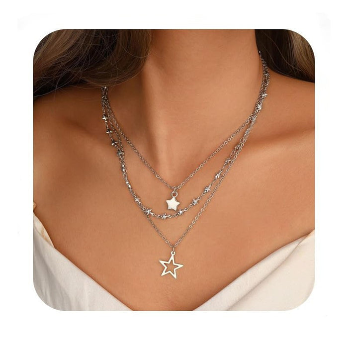 Wholesale Bow, pearl necklace, tassel pendant, exquisite collarbone chain, fashionable personality, simple necklace