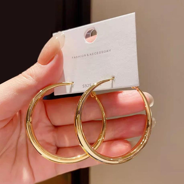 Wholesale Circle Earrings Women's Exaggerated Simple Cold Wind Earrings Niche