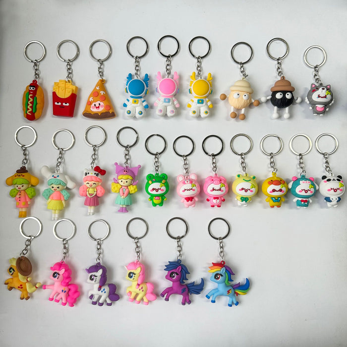 Wholesale Cartoon keychain pendant, doll, PVC backpack, cute little gift, key pendant
