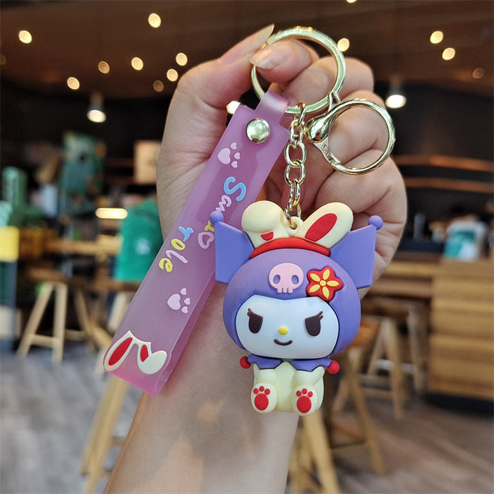 Wholesale Silicone Cartoon Doll Keychain JDC-KC-MingT088