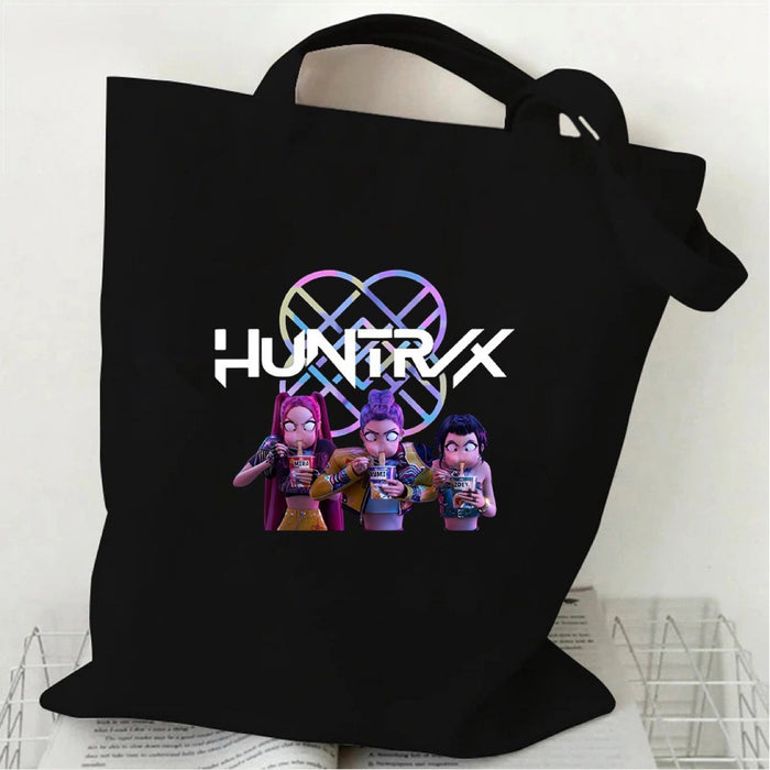 Wholesale 40cm* 34cm K-POP printed canvas large capacity handbags