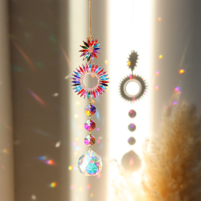 Wholesale Glass Crystal Star Moon Butterfly Sun Catcher Decorative