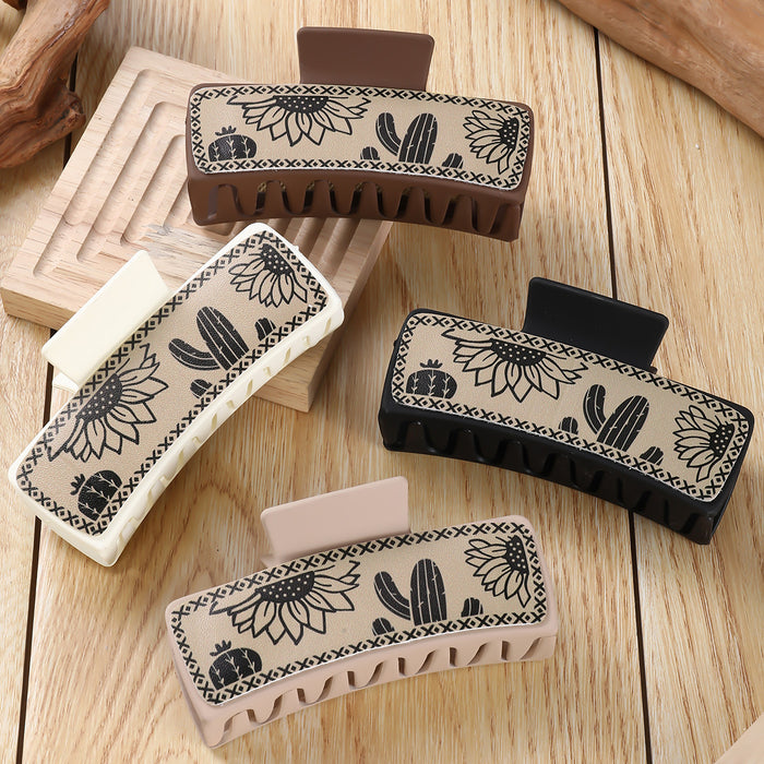 Wholesale cactus square hairpin simple all-match Hair Clips