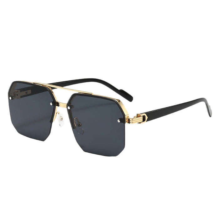 Wholesale New sunglasses with high-end feel, large boxy glasses, fashionable and stylish
