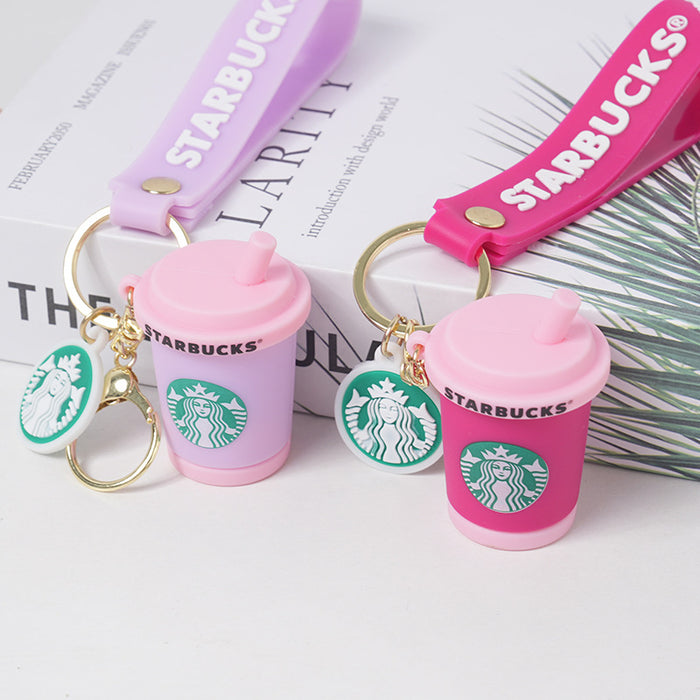 Wholesale Creative Starbucks Milk Tea Cup Keychain JDC-KC-HanC002