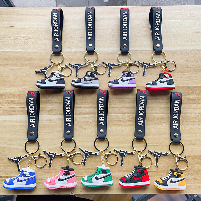 Wholesale Cartoon 3D Basketball Shoes Silicone Doll Keychain JDC-KC-MZL002