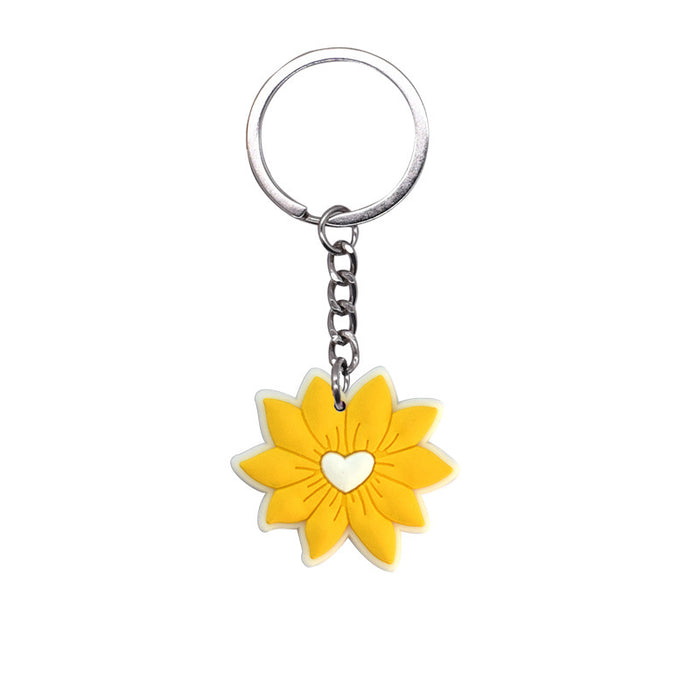 Wholesale 100 PCS key ring PVC soft glue pendant schoolbag pendant cartoon  jewelry  key chain