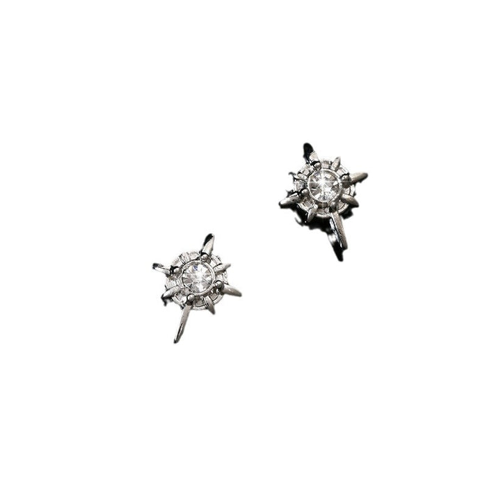 Wholesale Star shaped earrings, versatile high street style, simple and niche magnetic ear clips, earrings accessories