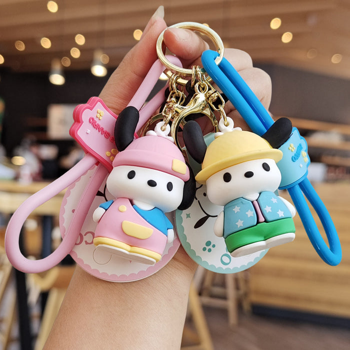 Wholesale Cartoon Silicone Doll Keychain JDC-KC-ZhuoRan012