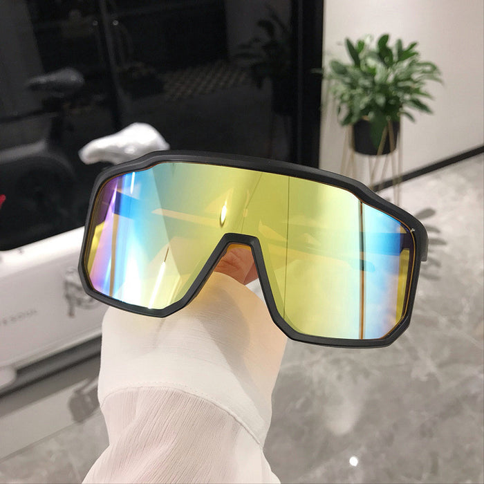 Wholesale Retro oversized frame outdoor cycling windproof sports sunglasses, hiking and eye protection sunglasses