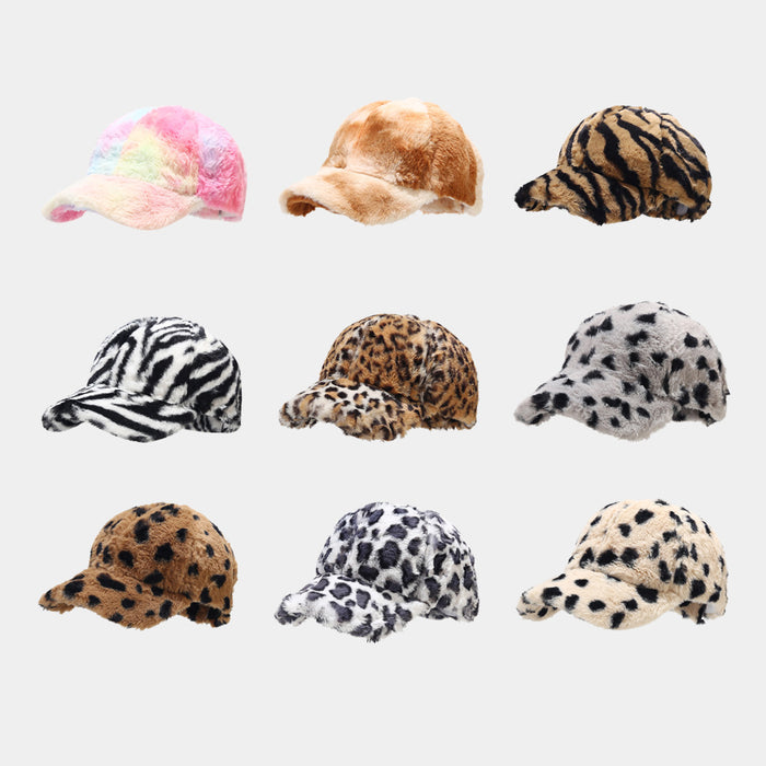 Wholesale Winter plush warm baseball fashionhat for women