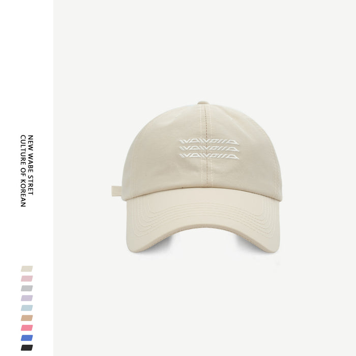 Wholesale Big head circumference quick drying baseball cap new style enlarged and widened letter embroidered duckbill cap men's trend