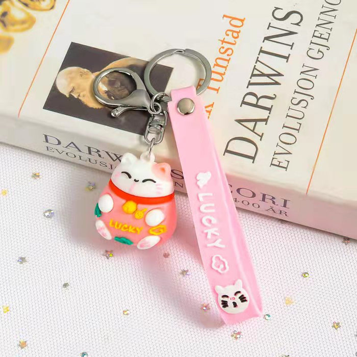Wholesale Keychain small gift machine cat car key pendant