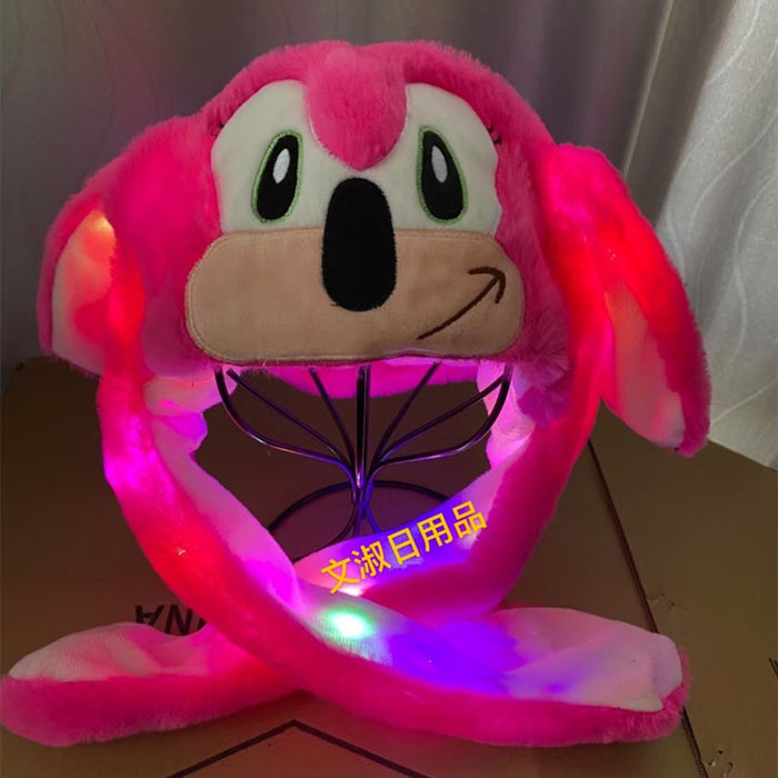 Wholesale Cartoon Animation Hat Doll Creative Colorful Luminous Funny Ear Moves Hat