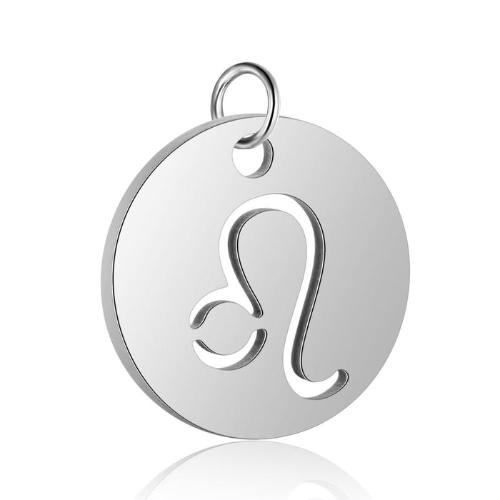 Wholesale Constellation pendant stainless steel pendant electroplated polished steel color stainless steel constellation pendant