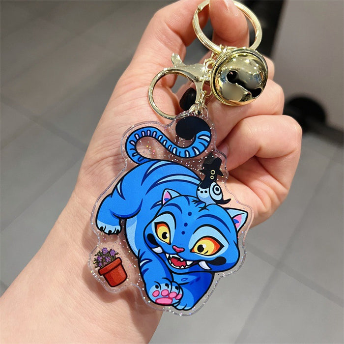 Wholesale 5 PCS KPOP double-sided cute cartoon print acrylic keychains