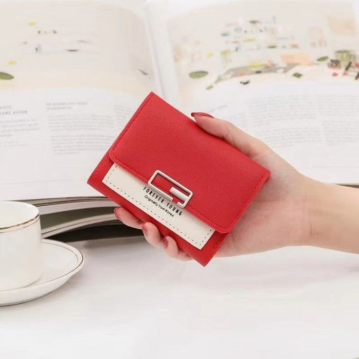 Wholesale PU Fresh and Sweet Multifunctional Short Wallet with Printing - Fashion Accessory for Daily Use