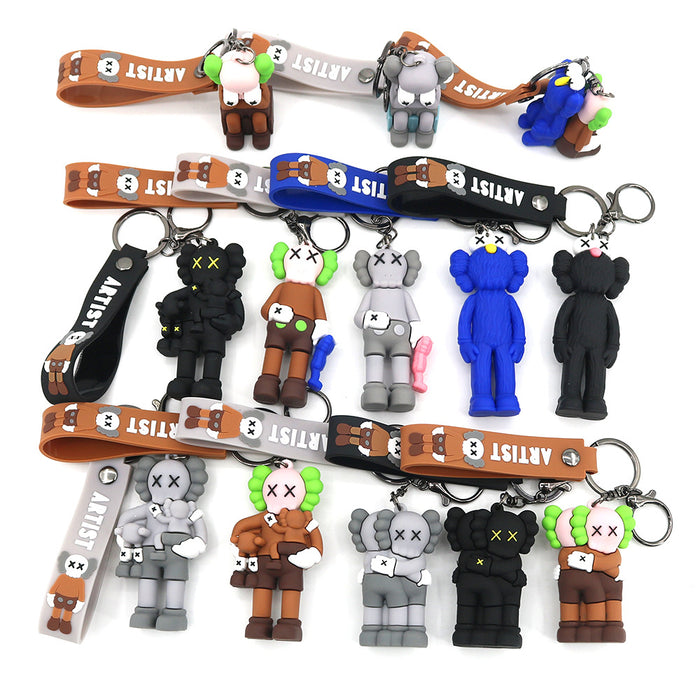 Wholesale Cartoon Couple Pendants Keychains JDC-KC-HaoAn022