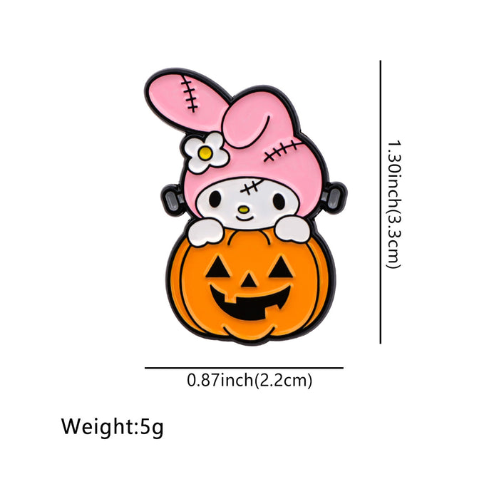 Wholesale Cartoon   Cat Rabbit Brooch Badge Clothing Backpack Decoration Alloy