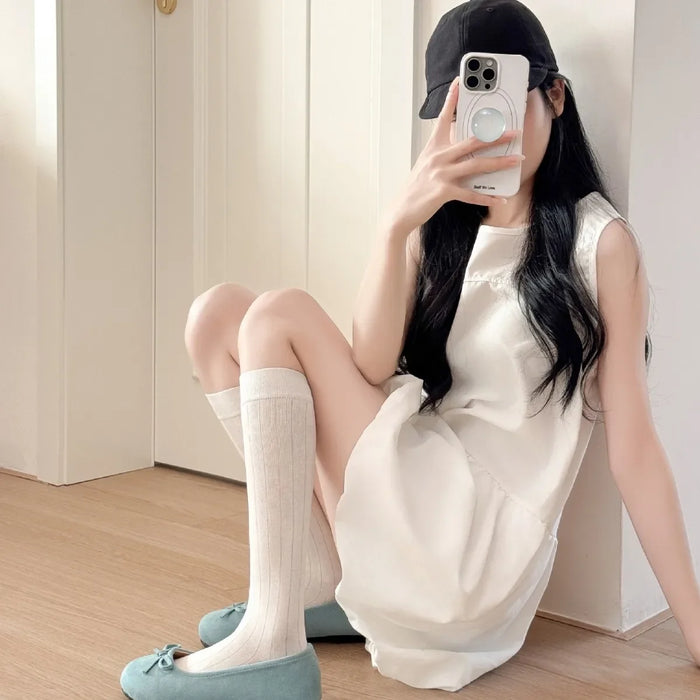 Wholesale Ballet style lightweight and versatile cool long tube pile socks