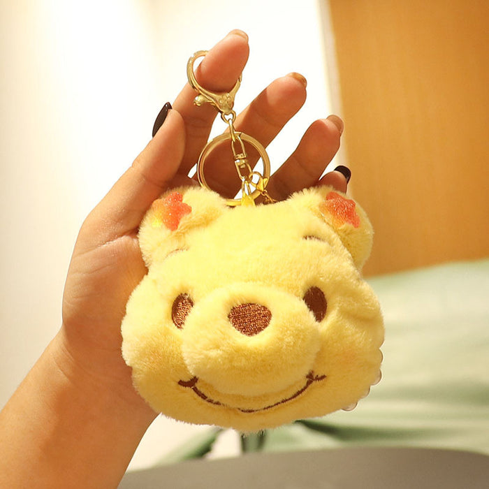 Wholesale Cute Floppy Eared Dog Plush Keychain Bag Charm PP Cotton Filled Fashion Accessory For Bags And Keys
