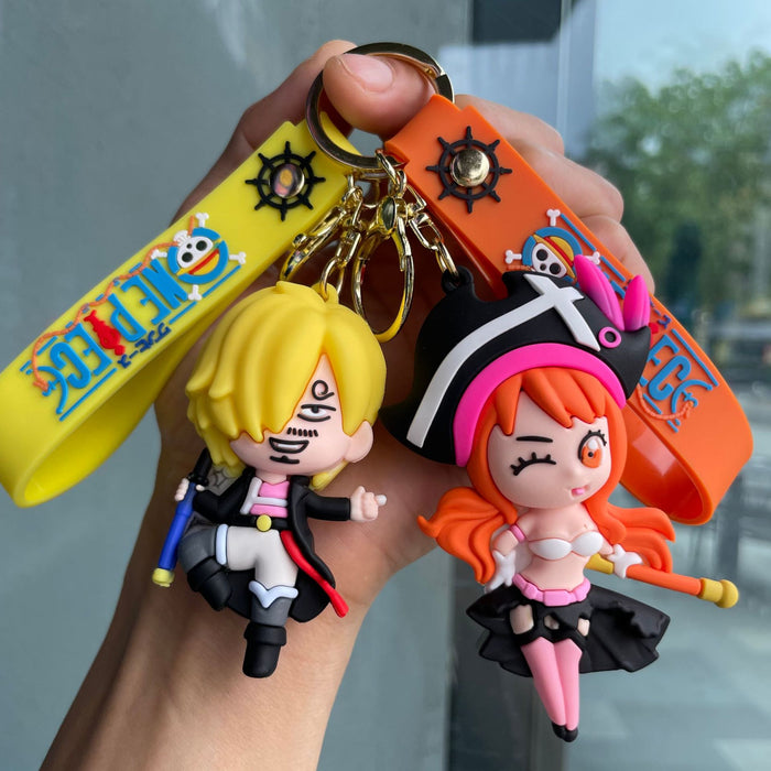 Wholesale Cross border keychain cartoon doll anime keychain bag pendant couple small gift wholesale
