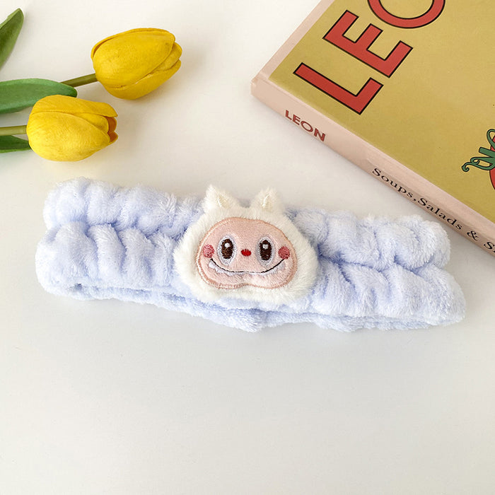 Wholesale Cartoon Headband Wholesale Funny Plush Face Wash Makeup Bow Tie Girls Hairband