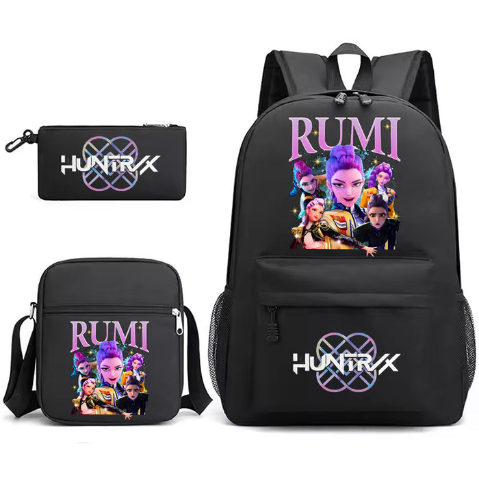 Wholesale Kpop backpack,  anime school bag , lightweight student backpack,  three-piece set