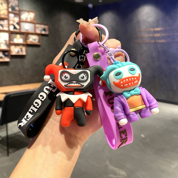 Wholesale Funny cute tooth monster cartoon keychain tooth monster pendant