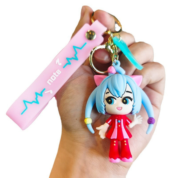 Wholesale Cartoon Doll Silicone Keychain JDC-KC-Tingm253