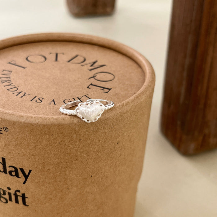 Wholesale Butterfly pearl ring, pure silver, niche, light luxury, high-end, versatile ring, open index finger ring